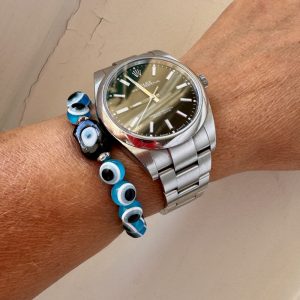 Bracelet Ben mixte, oeil porte bonheur élastique et waterproof